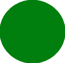 A green circle